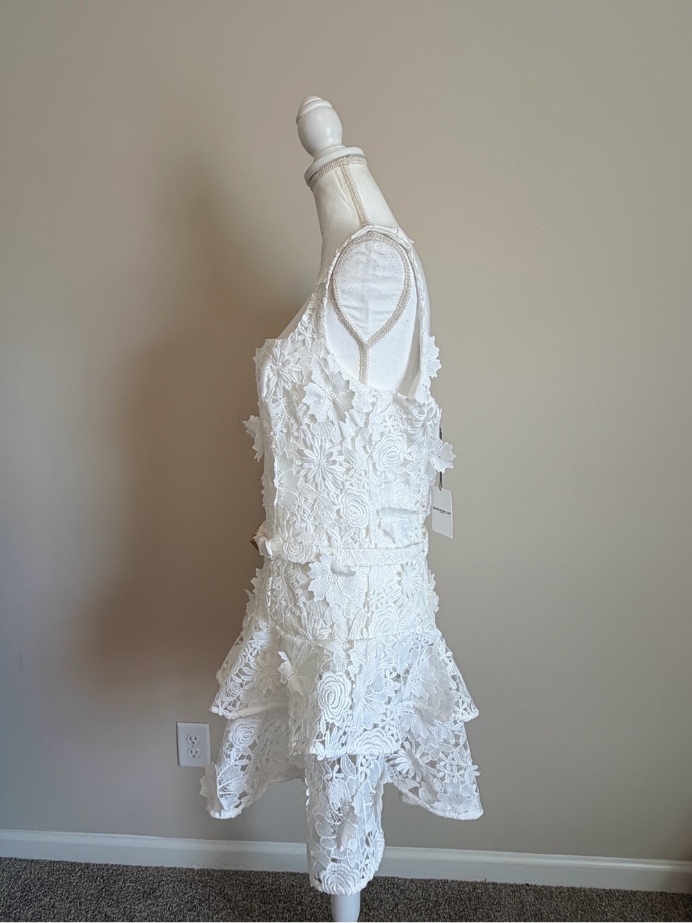 Generation love Lisette 3D Guipure Lace Mini dress womens size large NWT - Picture 10 of 16